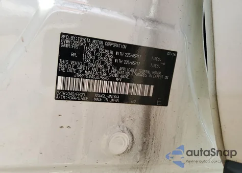 2016 Toyota Rav4 Le from USA, damaged, VIN JTMZFREV4GJ075643